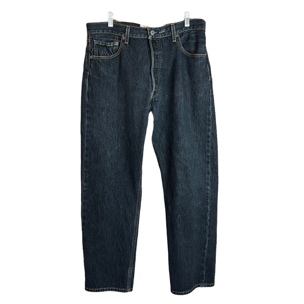 Levi's Men's 501 0226 Original Fit Button Fly Black Denim Jeans Men's Sz 36 x 32